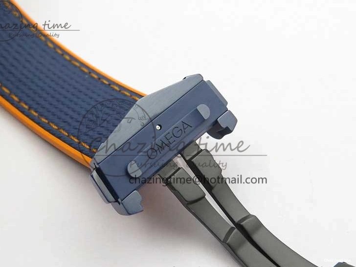 0316 Planet Ocean 45.5mm Big Blue Real Ceramic VSF 1:1 Best Edition on Blue Rubber Strap A8906 Super Clone Unique 7896